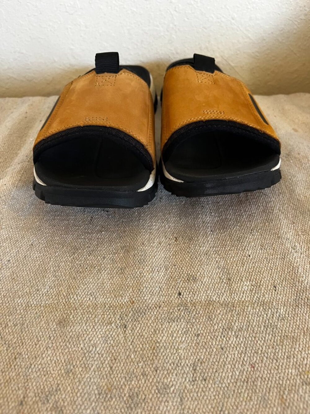 Timberland Men's Garrison Trail Leather Tan Slides Sz 10 - Picture 5 of 8